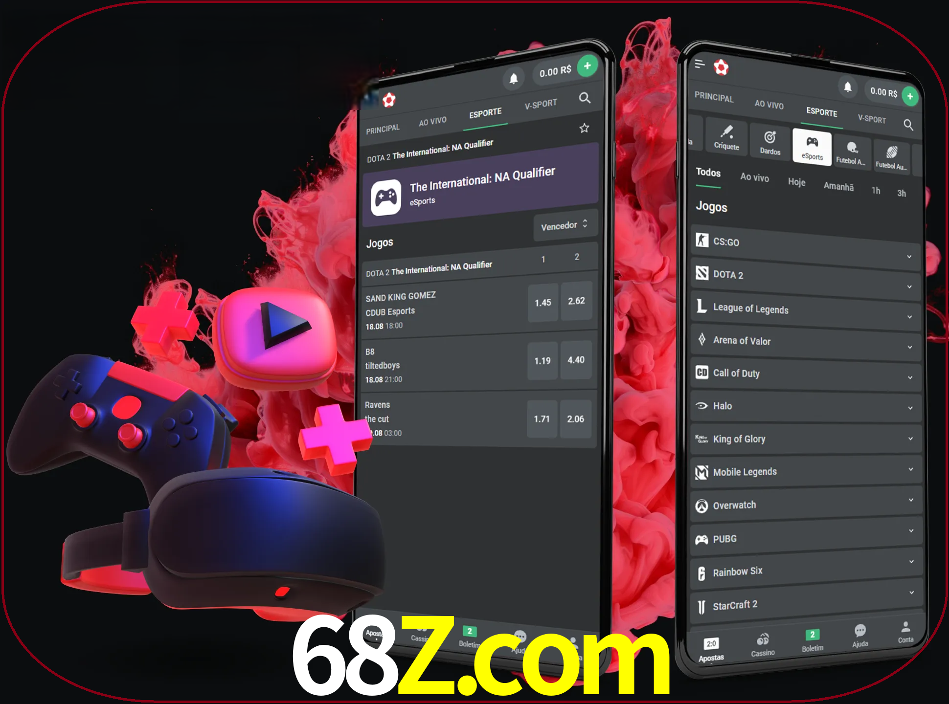 Para ter a aplicação móvel 68z no seu smartphone, basta descarregar o ficheiro apk e seguir as instruções.