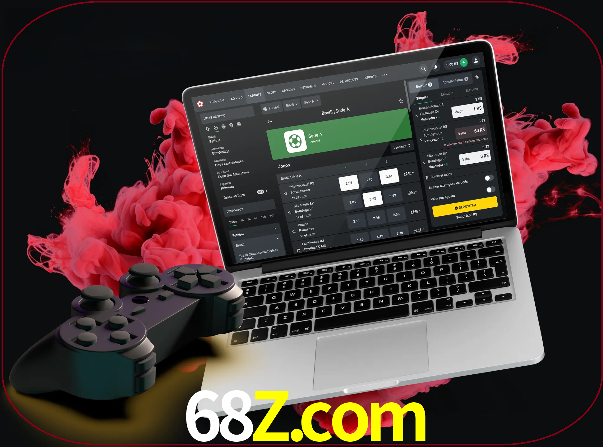 Visite a secção especial de jogos de vídeo em 68z para descobrir em que jogos pode apostar e ganhar muito dinheiro.